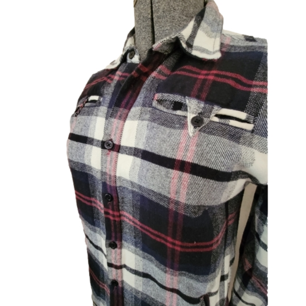 Men's Makia Plaid Flannel Coat-Size Medium